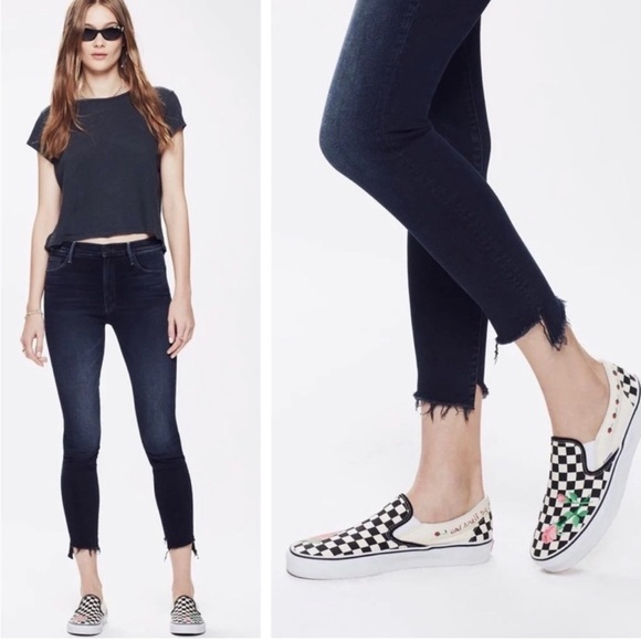 Mother The Stunner Zip Two Step Fray In Holding Hands Size 32 - Picture 9 of 9